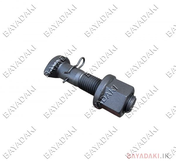 پیچ ومهره ده تن چرخ جلو8cmطوسی- بسته 10 عددي