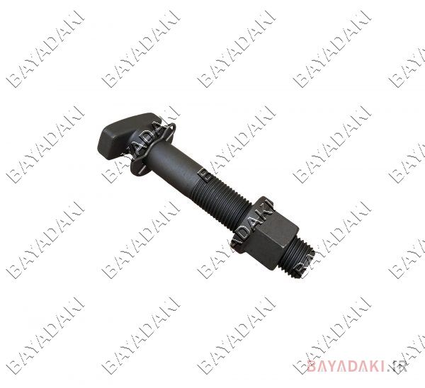 پیچ ومهره مایلرچرخ عقب 12/5cmطوسی- بسته 5 عددي