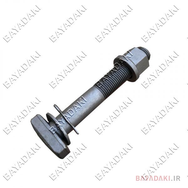 پیچ ومهره مایلرچرخ عقب 13cmطوسی- بسته 5 عددي
